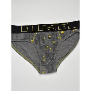 Diesel Men's Briefs Print Yellow Dot Elastic Waist Band Size Medium / 4
